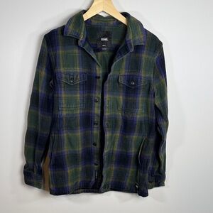 Vans Off The Wall Plaid Flannel Button Down Shirt Small